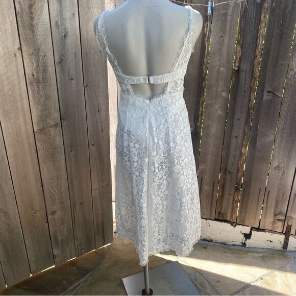 For Love And Lemons Nadine White Lace MIDI Dress size 4 - Picture 12 of 15